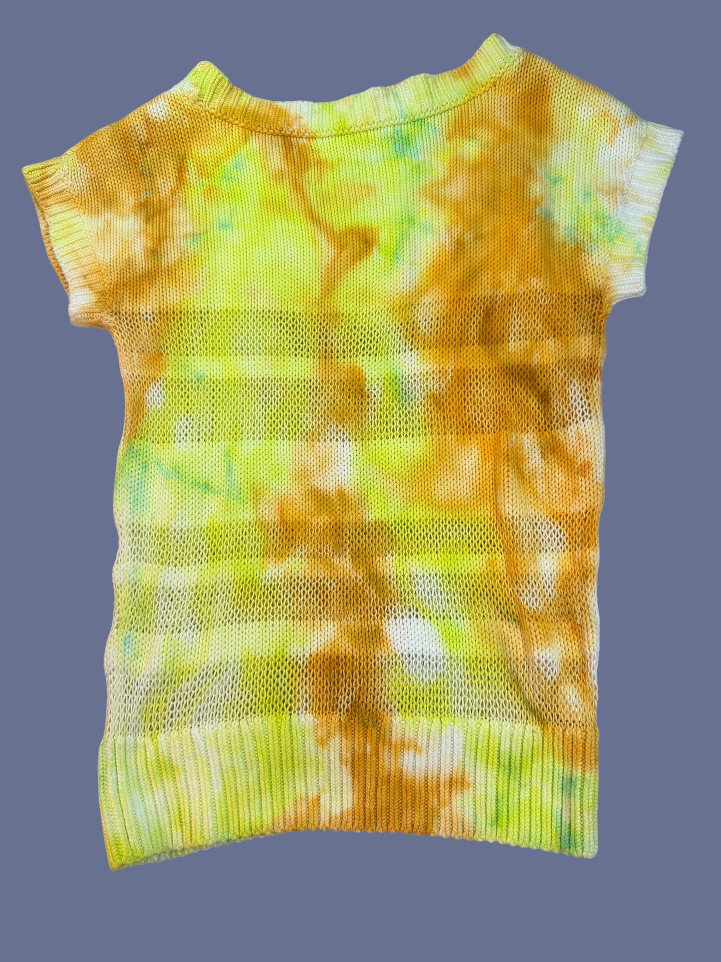 Short sleeve loose knit top