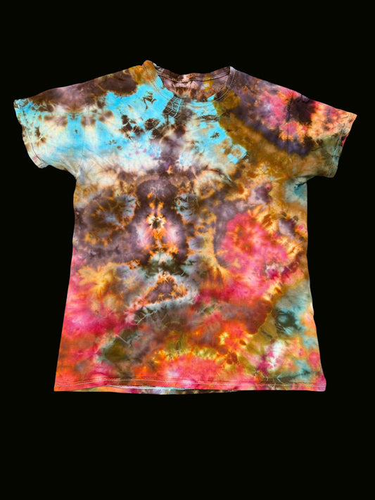 Short sleeve t-shirt MEDIUM Painted Cannabis leaf
